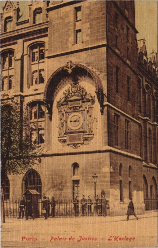 Carte postale ancienne Paris 4e Palais de Justice l'Horloge à Paris 4e