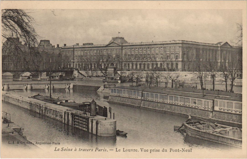 Carte postale ancienne Paris 1e Le Louvre à Paris 6e