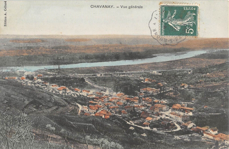 Carte postale ancienne Chavanay Vue Generale à Chavanay