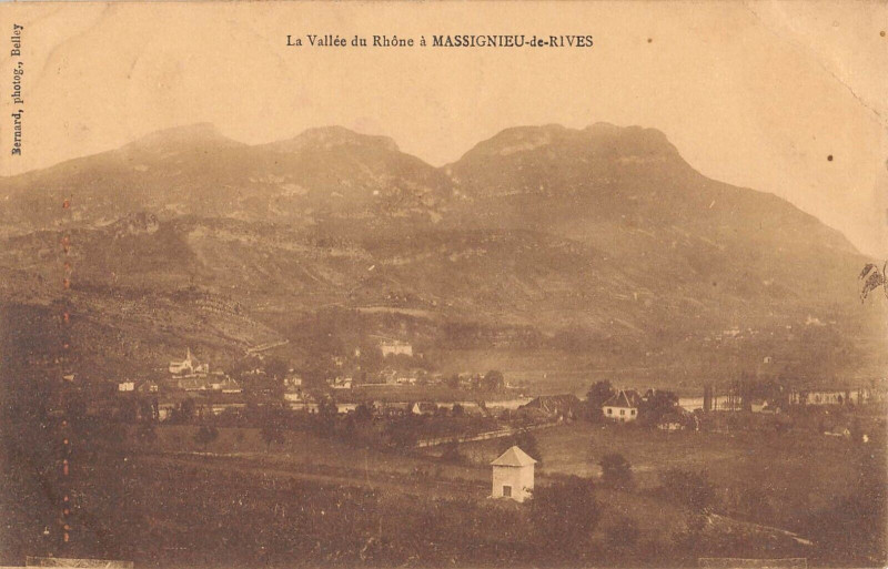 Carte postale ancienne La Vallee Du Rhone A Massignieu De Rives à Massignieu-de-Rives