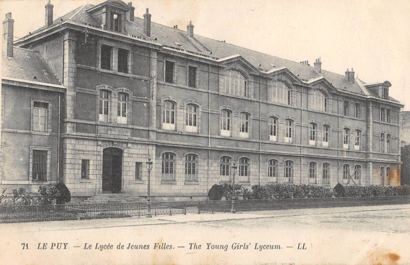 Carte postale ancienne Le Puy Le Lycee De Jeunes Filles