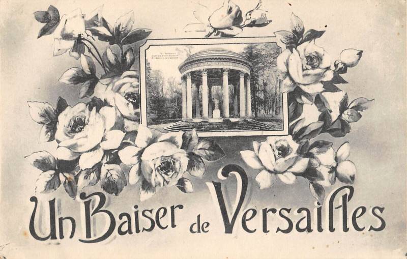 Carte postale ancienne Une Pensee De Versailles à Versailles