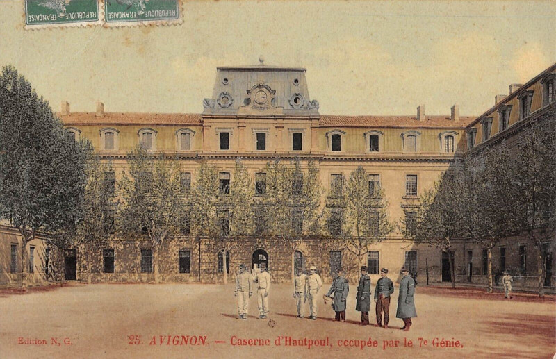 Carte postale ancienne Caserne D'Hautpoul Occupee Par Le 7e Genie