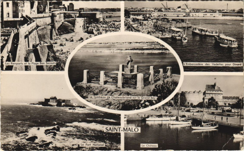 Carte postale ancienne Saint-Malo Scenes à Saint-Malo
