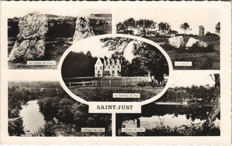 Carte postale ancienne Saint-Just Scenes à Saint-Just