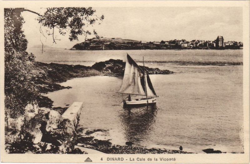 Carte postale ancienne Dinard La Vicomte - La Cale de la Vicomte à Dinard