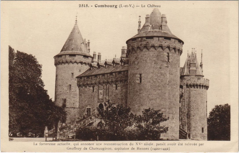 Carte postale ancienne Combourg Le Chateau à Combourg