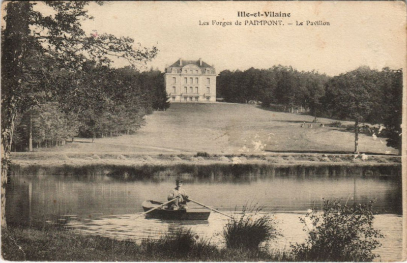Carte postale ancienne Paimpont Les Forges de Paimpont - Le Pavillon à Paimpont