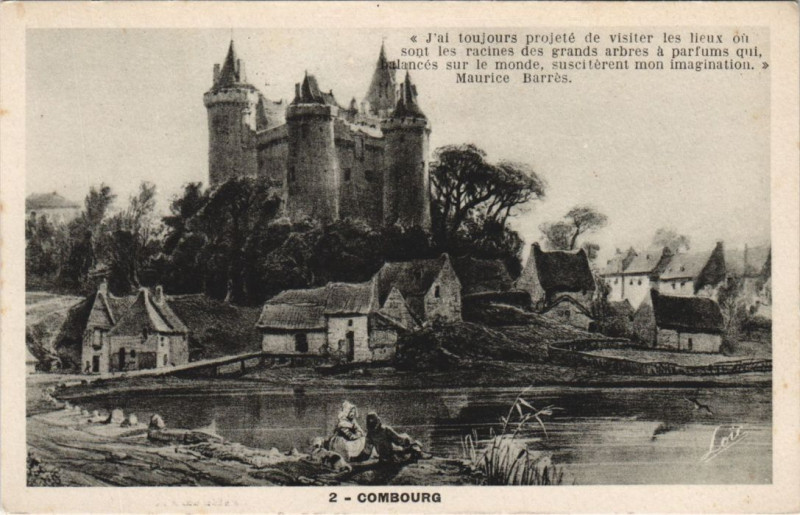 Carte postale ancienne Combourg Vue Generale à Combourg