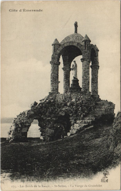 Carte postale ancienne Saint-Suliac La Vierge de Grainfolet à Saint-Suliac