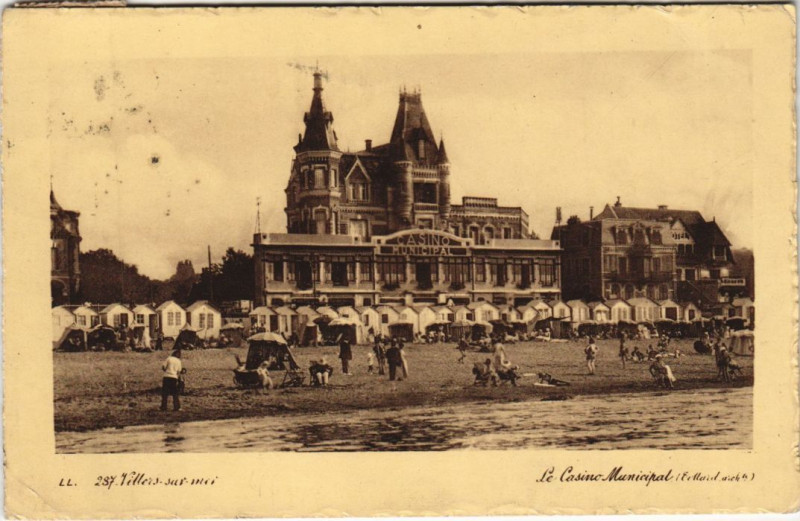 Carte postale ancienne Villers sur Mer Le Casino Municipal à Villers-sur-Mer