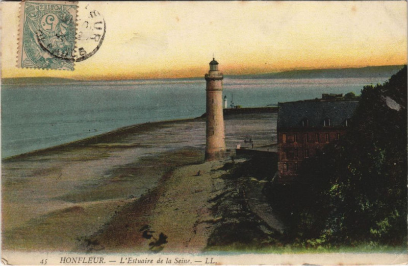 Carte postale ancienne Honfleur Estuaire de la Seine à Honfleur