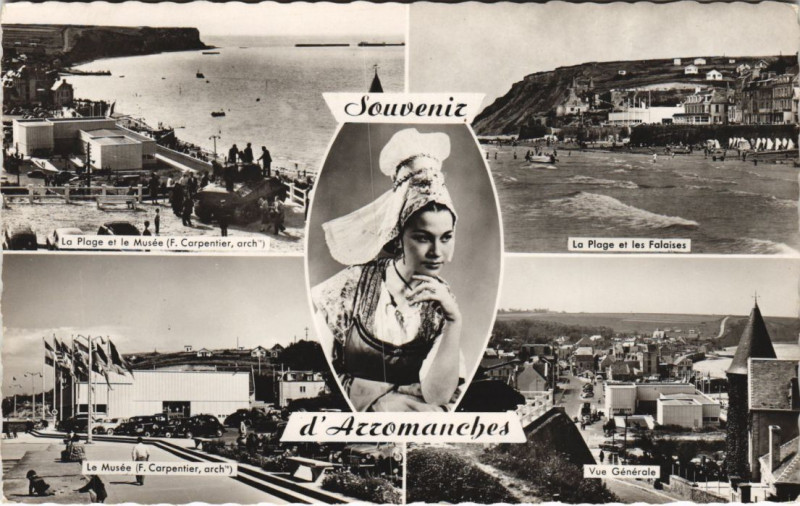 Carte postale ancienne Arromanches souvenir