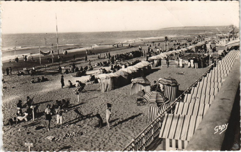 Carte postale ancienne Cabourg La Plage à Cabourg