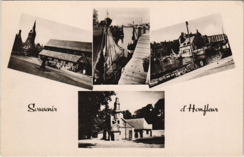 Carte postale ancienne Honfleur souvenir à Honfleur