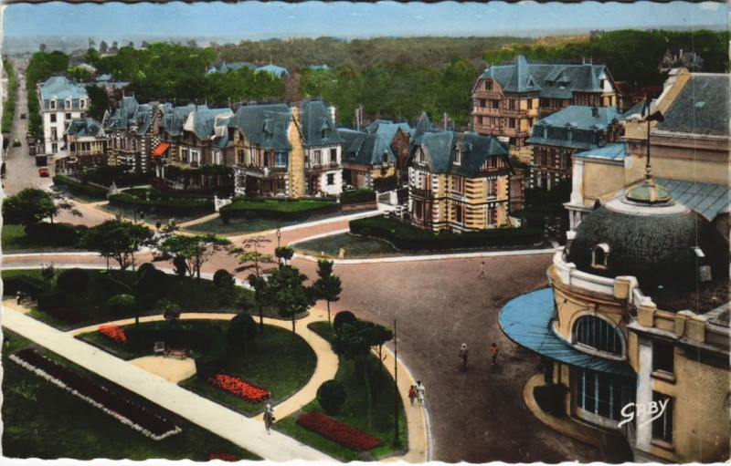 Carte postale ancienne Cabourg Panorama pris du Casino à Cabourg