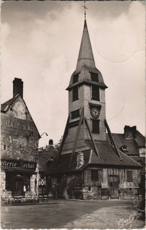 Carte postale ancienne Honfleur Le Clocher Sainte-Catherine à Honfleur