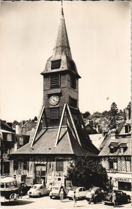 Carte postale ancienne Honfleur Clocher Sainte-Catherine à Honfleur