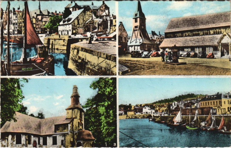 Carte postale ancienne Honfleur souvenir à Honfleur
