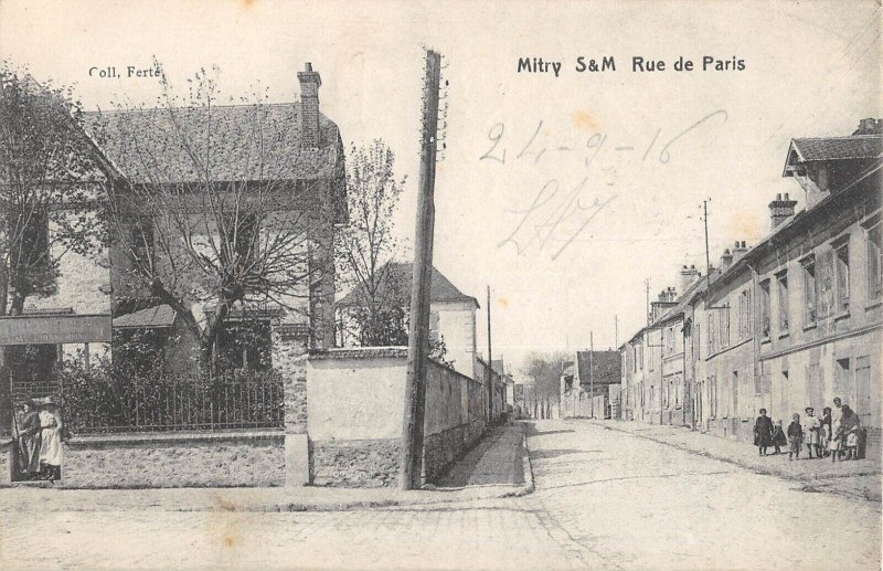 Carte postale ancienne Mitry Rue De Paris