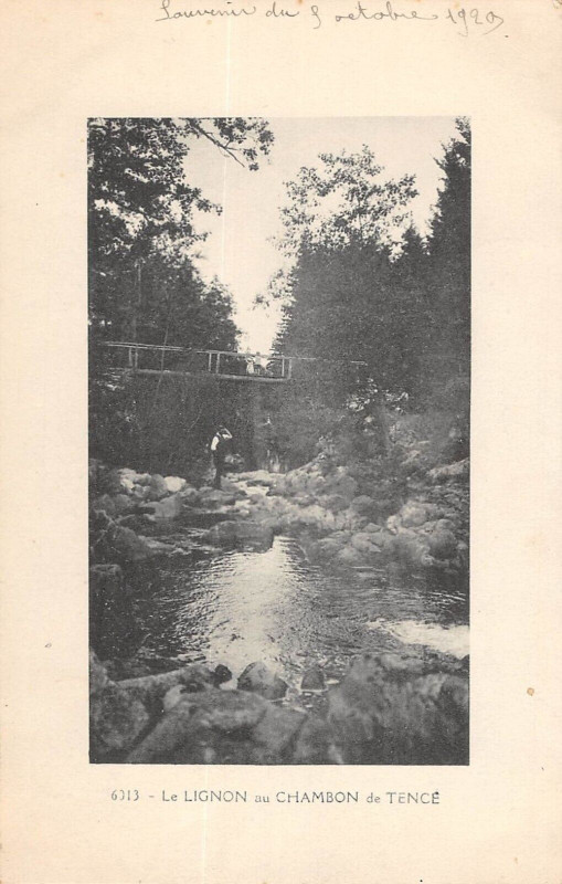 Carte postale ancienne Le Lignon Au Chambon De Tence à Tence