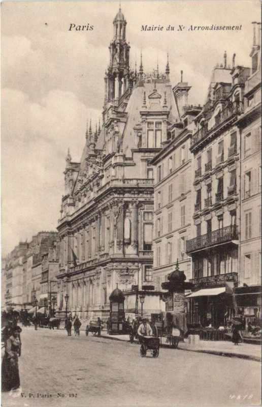 Carte postale ancienne Paris 10e le Mairie à Paris 10e