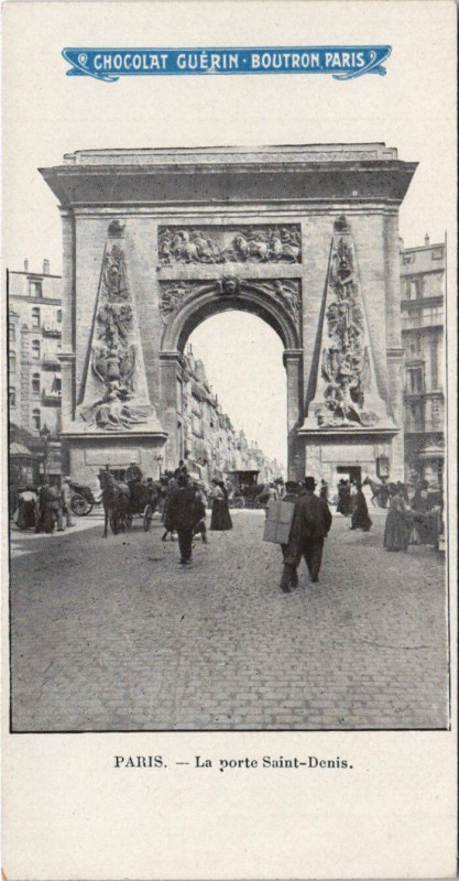 Carte postale ancienne Paris 10e Porte Saint-Denis à Paris 10e