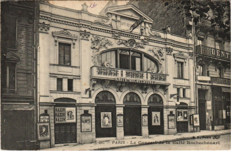 Carte postale ancienne Paris 9e La Gaite de Rochechouart à Paris 9e