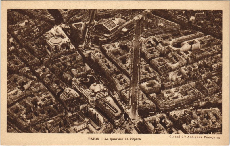 Carte postale ancienne Paris 9e Quartier de l'Opera à Paris 9e