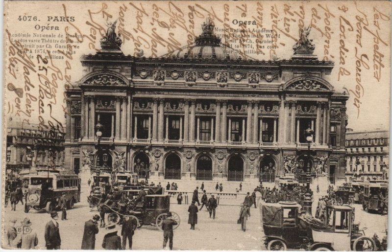 Carte postale ancienne Paris 9e l'Opera à Paris 9e