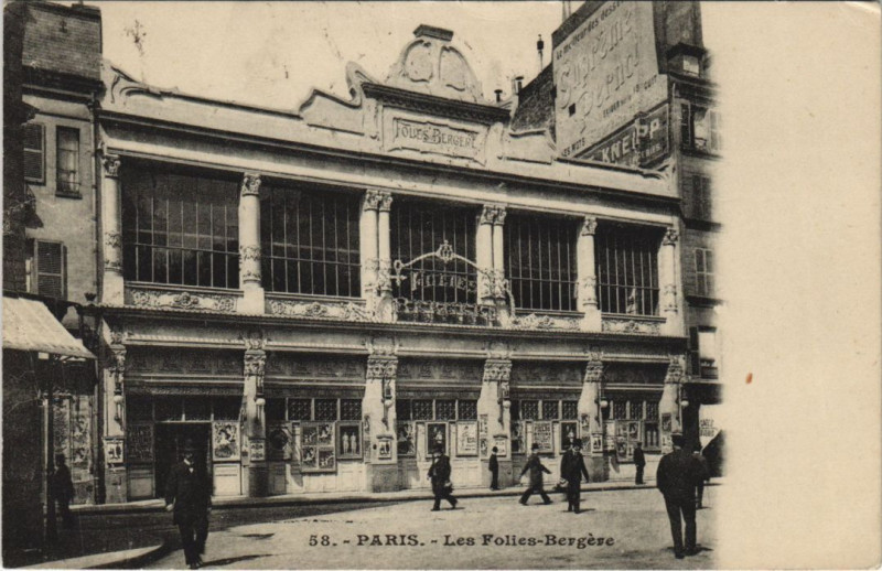 Carte postale ancienne Les Folies Bergères à Paris 9e