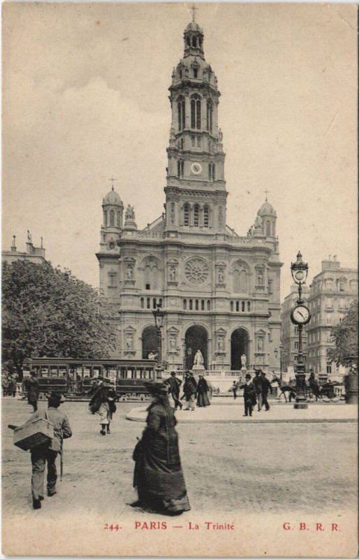Carte postale ancienne Paris 9e La Trinite à Paris 9e