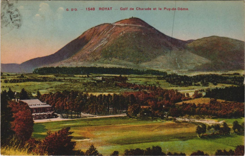 Carte postale ancienne Royat Golf de Charade à Royat