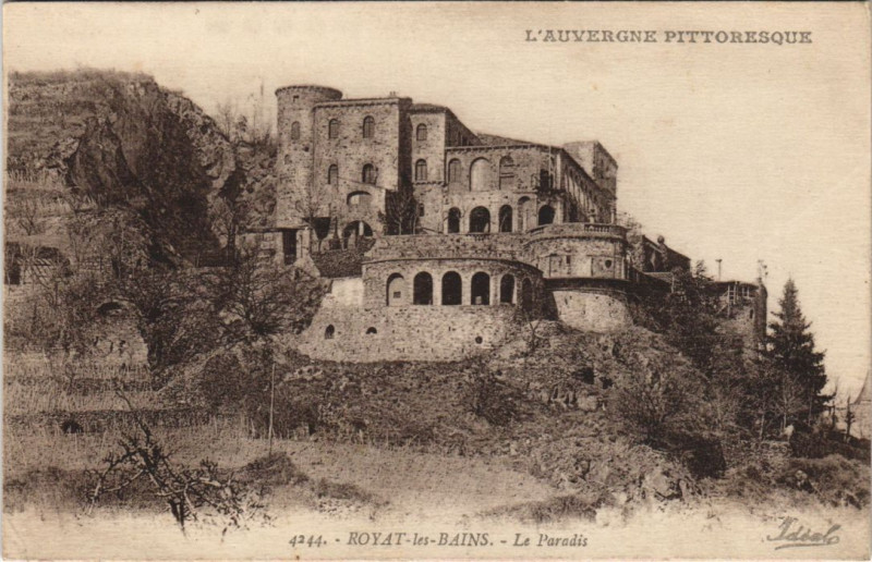 Carte postale ancienne Royat Le Paradis à Royat