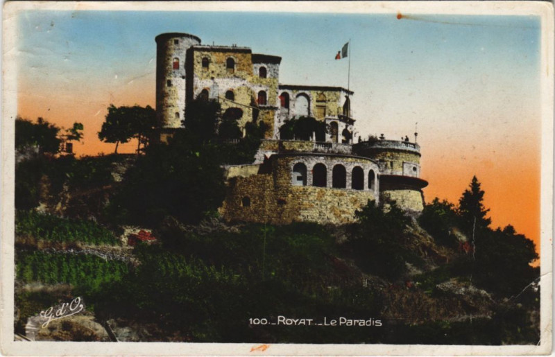 Carte postale ancienne Royat Le Paradis à Royat