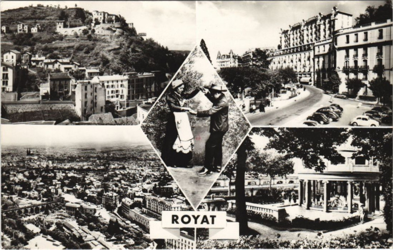 Carte postale ancienne Royat souvenir à Royat