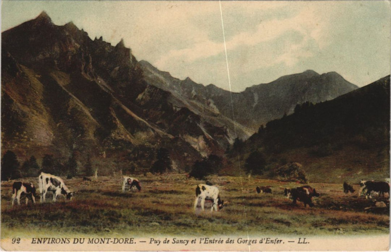 Carte postale ancienne Mont Dore Le Puy de Sancy à Mont-Dore