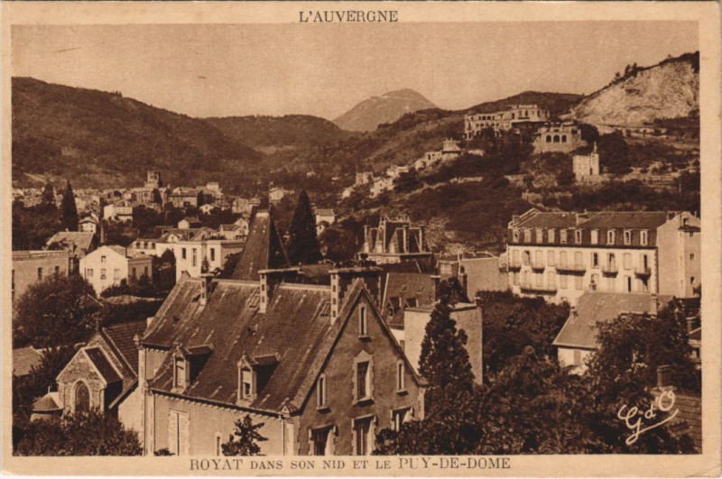 Carte postale ancienne Royat à Royat