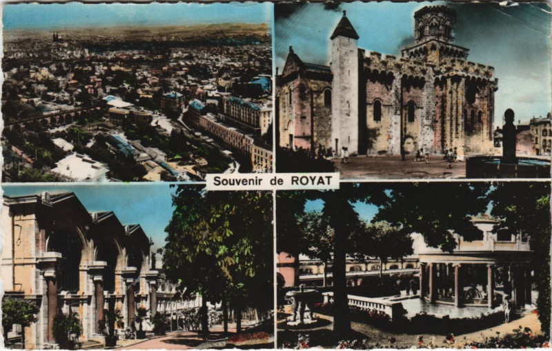Carte postale ancienne Royat souvenir à Royat