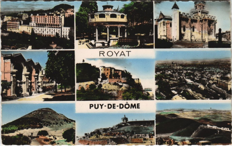 Carte postale ancienne Royat souvenir à Royat