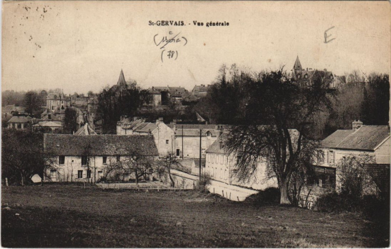 Carte postale ancienne Saint-Gervais Vue generale