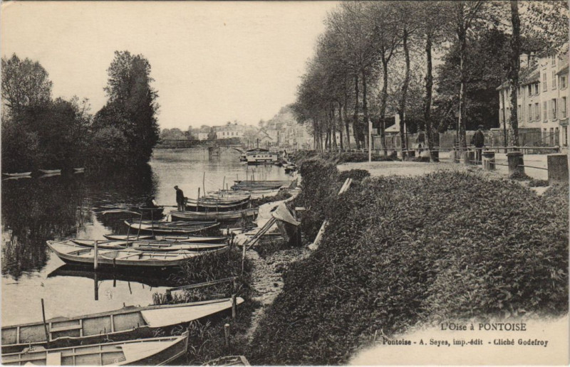 Carte postale ancienne Pontoise l'Oise à Pontoise