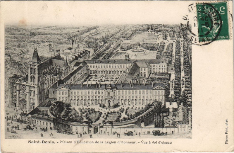 Carte postale ancienne Saint-Denis Maison d'Education de la Legion d'honneur à Saint-Denis