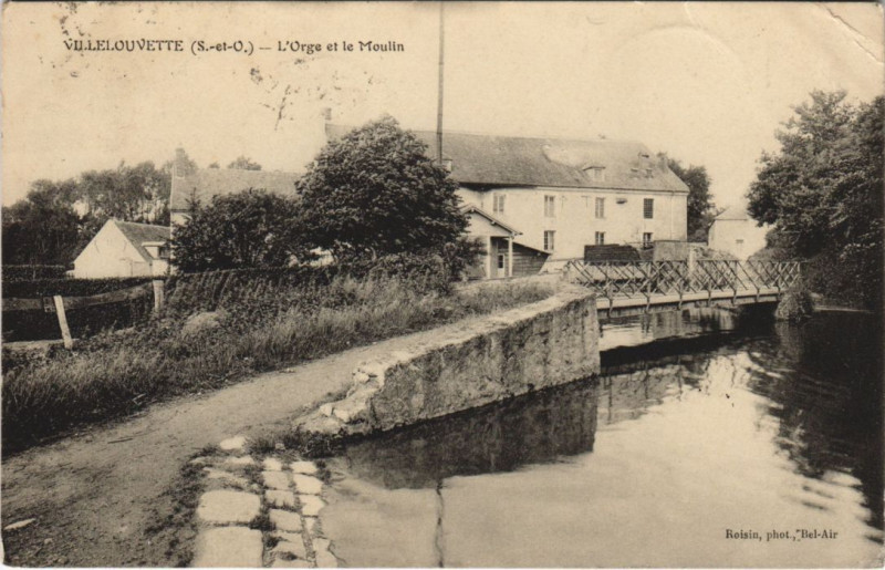 Carte postale ancienne Villelouvette l'Orge et le Moulin