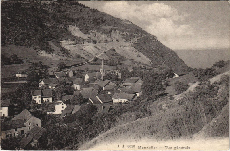 Carte postale ancienne Monnetier Vue generale