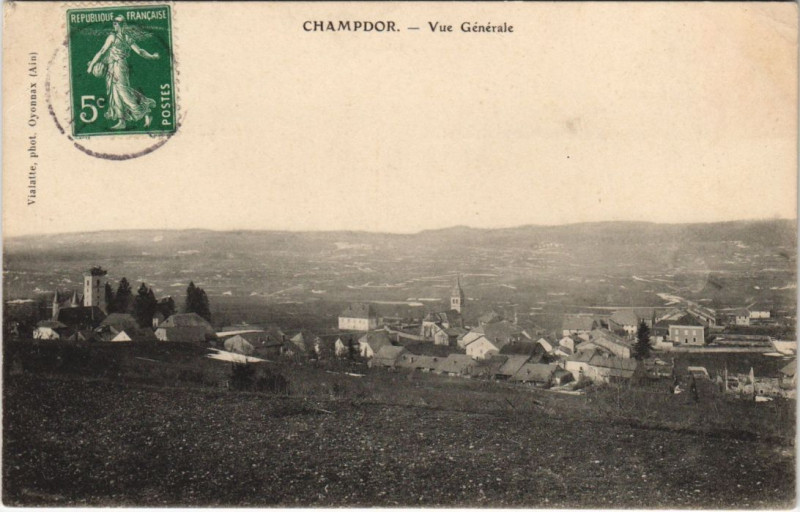 Carte postale ancienne Champdor Vue generale