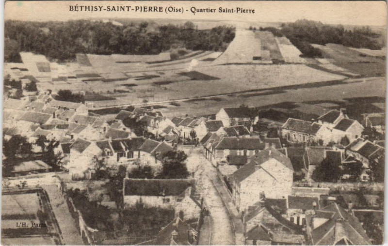 Carte postale ancienne Bethisy-Saint-Pierre Quartier Saint-Pierre