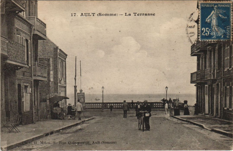 Carte postale ancienne Ault la Terrasse à Ault