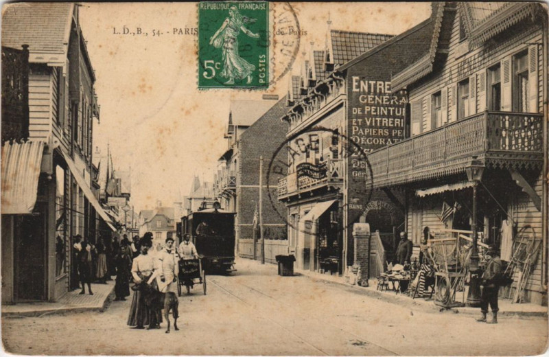 Carte postale ancienne Le Touquet Rue de Paris