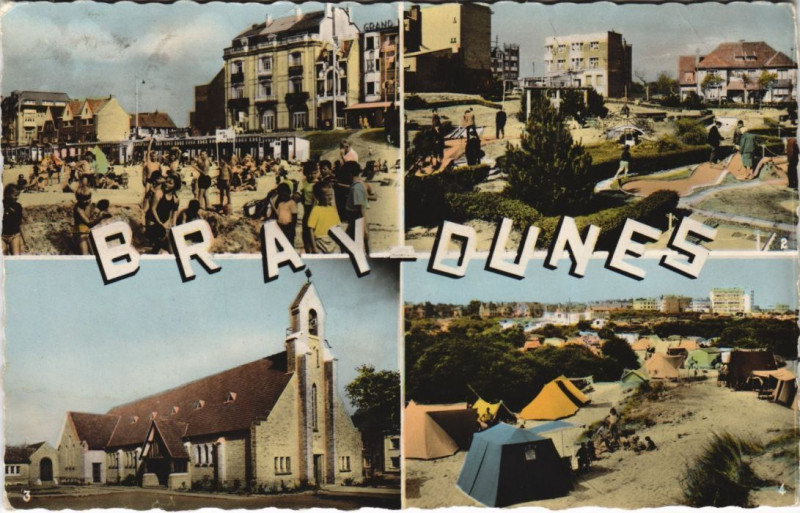 Carte postale ancienne Bray-Dunes à Bray-Dunes